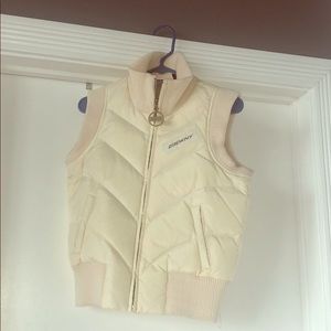 DKNY cream/gold vest